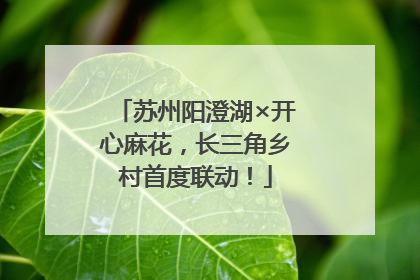 苏州阳澄湖×开心麻花，长三角乡村首度联动！