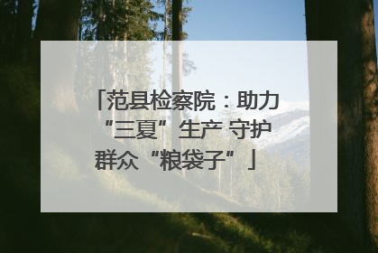 范县检察院：助力“三夏”生产 守护群众“粮袋子”