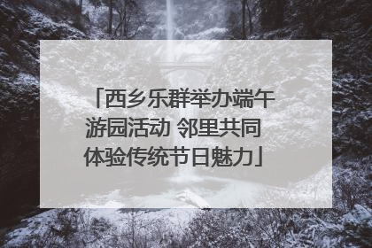 西乡乐群举办端午游园活动 邻里共同体验传统节日魅力