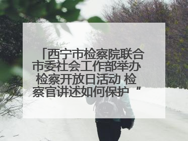 西宁市检察院联合市委社会工作部举办检察开放日活动 检察官讲述如何保护“少年的你”