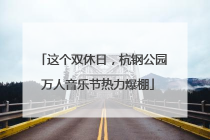 这个双休日，杭钢公园万人音乐节热力爆棚
