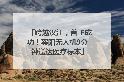跨越汉江，首飞成功！襄阳无人机9分钟送达医疗标本