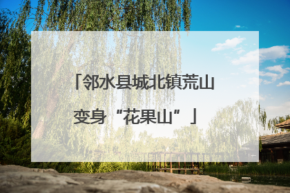 邻水县城北镇荒山变身“花果山”