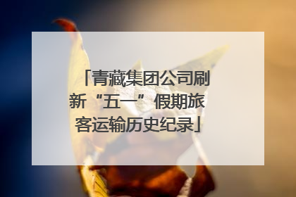 青藏集团公司刷新“五一”假期旅客运输历史纪录