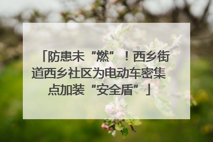 防患未“燃”！西乡街道西乡社区为电动车密集点加装“安全盾”
