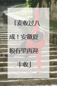 麦收过八成！安徽夏粮有望再迎丰收