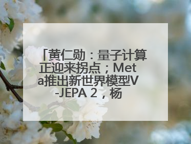 黄仁勋：量子计算正迎来拐点；Meta推出新世界模型V-JEPA 2，杨立昆参与开发丨全球科技早参