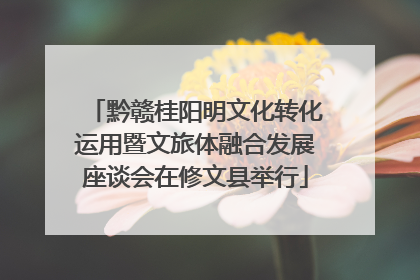 黔赣桂阳明文化转化运用暨文旅体融合发展座谈会在修文县举行