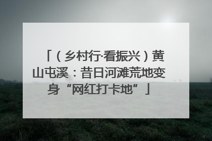 （乡村行·看振兴）黄山屯溪：昔日河滩荒地变身“网红打卡地”