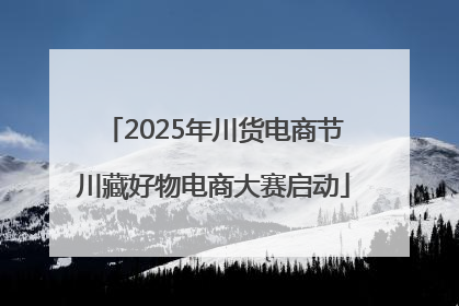 2025年川货电商节川藏好物电商大赛启动