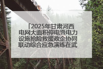 2025年甘肃河西电网大面积停电暨电力设施抢险救援政企协同联动综合应急演练在武威成功举行