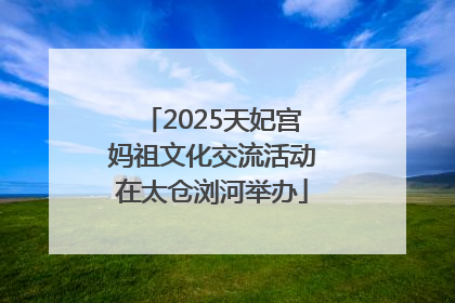 2025天妃宫妈祖文化交流活动在太仓浏河举办