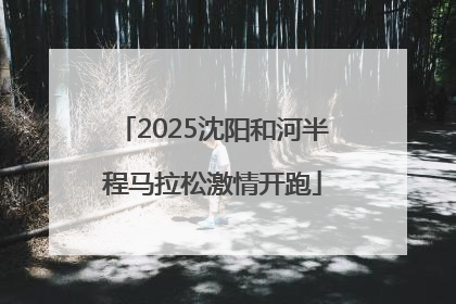 2025沈阳和河半程马拉松激情开跑