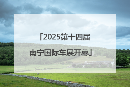 2025第十四届南宁国际车展开幕